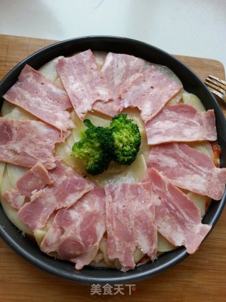 土豆培根披萨的做法步骤：11