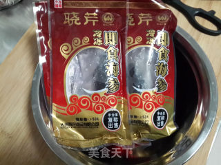 大葱炒海参的做法步骤：1