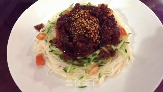 辣油炸酱面的做法步骤：14