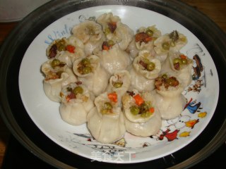 干蒸腊肉糯米烧卖的做法步骤：6