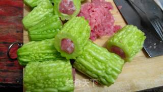 苦瓜塞肉的做法步骤：3