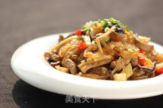肉丝炒苕粉的做法步骤：13