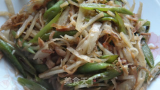 扁豆肉丝焖饼的做法步骤：9