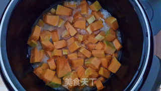 北瓜大米饭的做法步骤：3