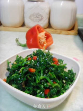 下粥小菜---凉拌香芹叶的做法步骤：3