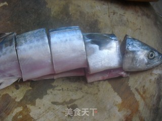 鲅鱼炖蒜苔的做法步骤：3