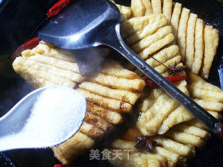 香卤兰花豆腐干的做法步骤：6