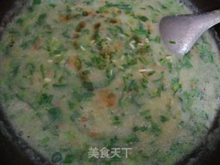 豆渣好去处------【豆渣小米菠菜粥】的做法步骤：10