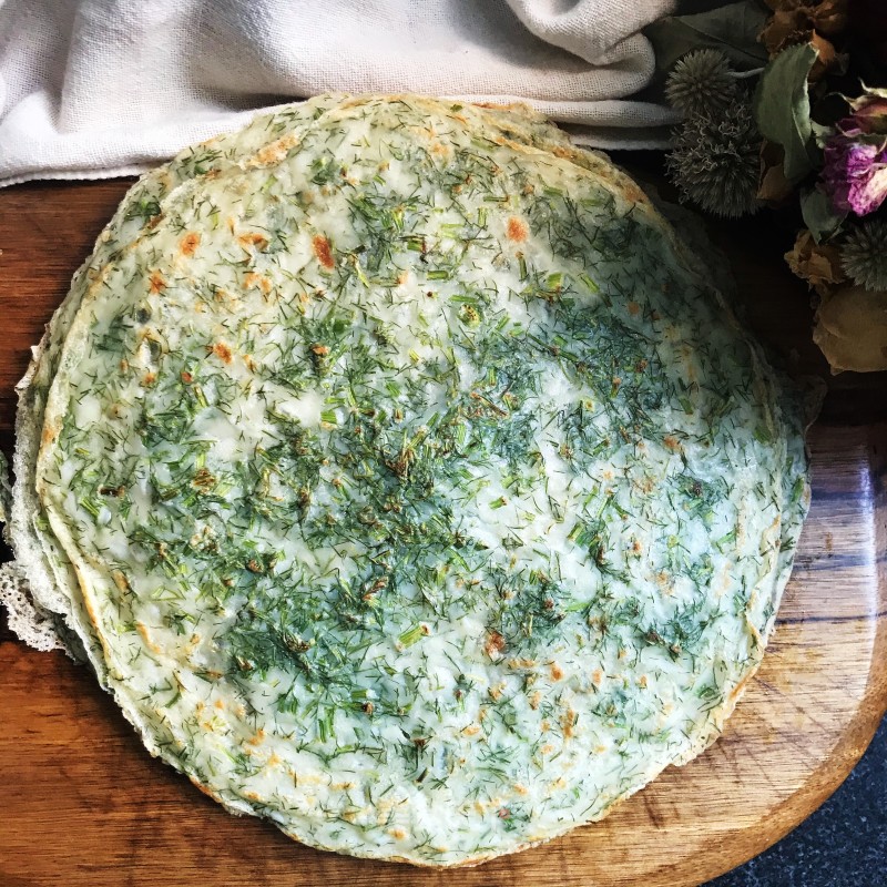 茴香煎饼的做法