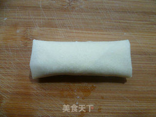 三鲜馅春卷的做法步骤：9