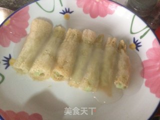 画一样的美感——竹荪碧绿鱼卷的做法步骤：6