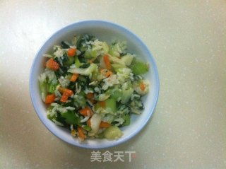 菜炒饭的做法步骤：7