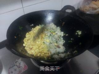 香肠炒饭的做法步骤：6