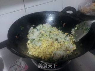 香肠炒饭的做法步骤：7