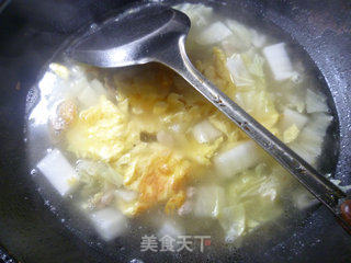 里脊肉大白菜鸡蛋汤的做法步骤：10