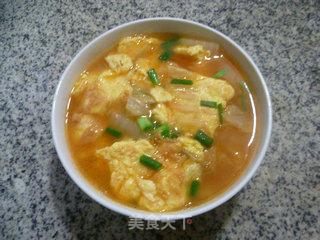 里脊肉大白菜鸡蛋汤的做法步骤：16