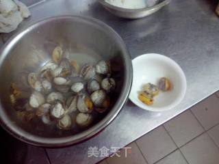 毛蛤蜊拌菠菜粉丝的做法步骤：4