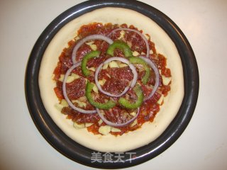 黑胡椒牛肉披萨的做法步骤：23