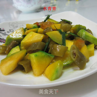 酸辣南瓜丁的做法步骤：6