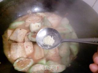 《蚝油丝瓜烧豆腐》——养颜菜的做法步骤：15