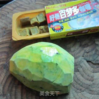 咖喱南瓜丁的做法步骤：1