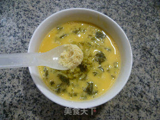 雪菜摊鸡蛋的做法步骤：5