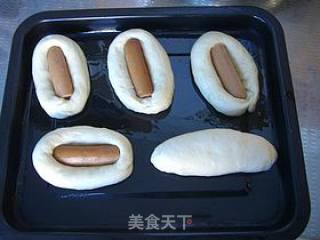 肠仔包的做法步骤：6
