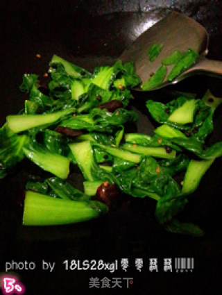 炝炒小青菜——快手健康菜的做法步骤：5