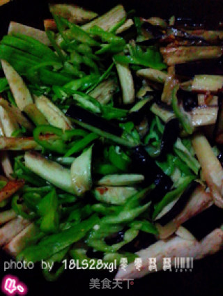 蒜香青椒茄子的做法步骤：4