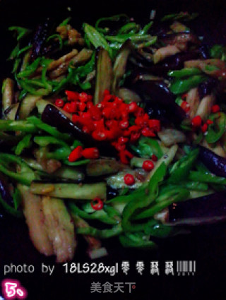 蒜香青椒茄子的做法步骤：5