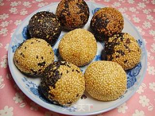 【豆浆紫薯豆沙麻团】豆浆的充分利用的做法步骤：10