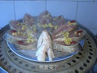 山药蒸武昌鱼的做法步骤：6