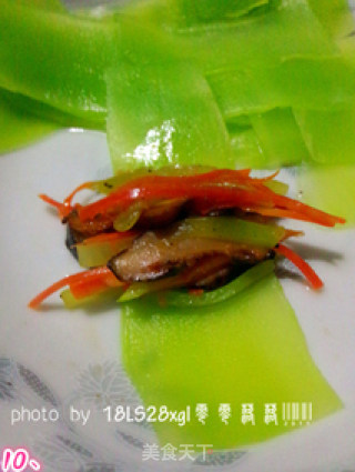 青笋卷三丝——营养更美味的做法步骤：10