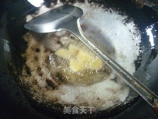 咖喱虾蛄花菜的做法步骤：2