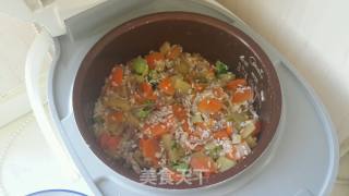 排骨汤什锦焖饭的做法步骤：4