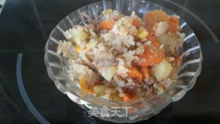 排骨汤什锦焖饭的做法步骤：6