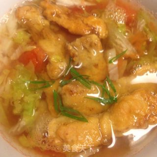 酥肉蔬菜汤的做法步骤：7