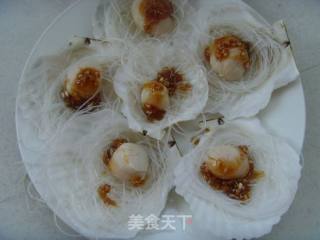 蒜蓉粉丝蒸扇贝的做法步骤：4