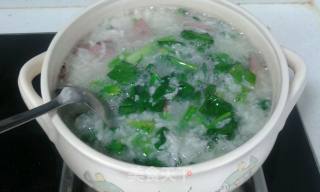 猪肝菠菜粥的做法步骤：6