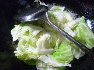 双菇圆白菜的做法步骤：6