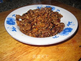 爆炒香香牛肉柳的做法步骤：7