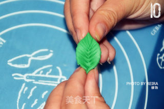 圣诞翻糖蛋糕的做法步骤：6