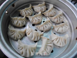 鲜肉白菜蒸饺的做法步骤：8