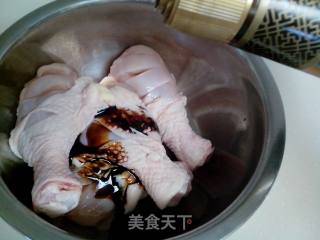 《孜然鸡腿》—无油烤鸡腿，简单少去油烟的做法步骤：3