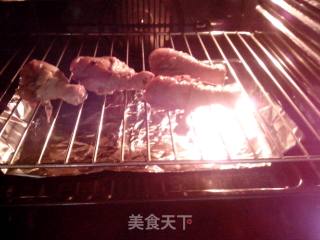 《孜然鸡腿》—无油烤鸡腿，简单少去油烟的做法步骤：9