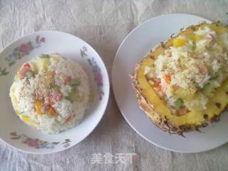 菠萝炒饭的做法步骤：8