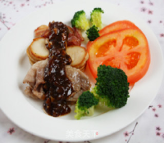 黑椒培根杏鲍菇肥牛的做法步骤：12