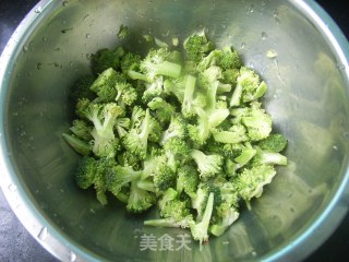 西兰花香肠煎蛋饼的做法步骤：2