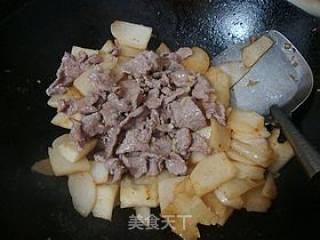家常小炒--------【凉薯牛肉片】的做法步骤：9