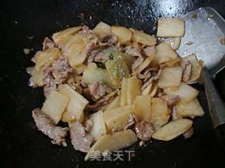 家常小炒--------【凉薯牛肉片】的做法步骤：10
